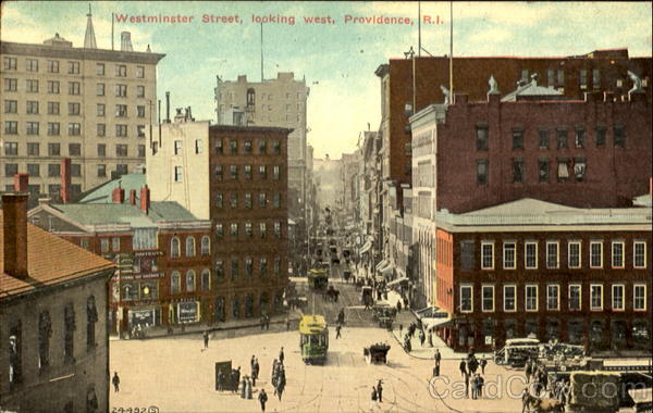 Westminster Street Looking West Providence Rhode Island