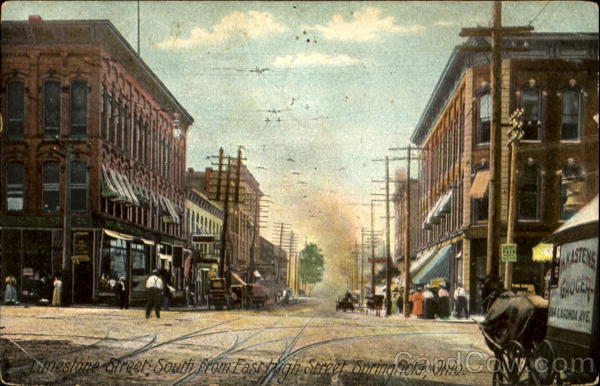 Limestone Street, South From East High Street Springfield Ohio