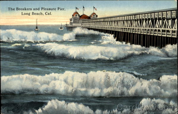 The Breakers and Pleasure Pier Long Beach California