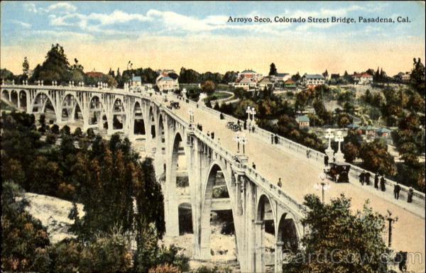 Arroyo Seco, Colorado Street Bridge Pasadena California