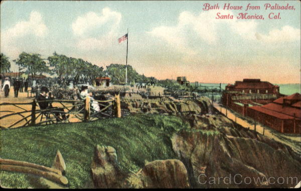 Bath House From Palisades Santa Monica California