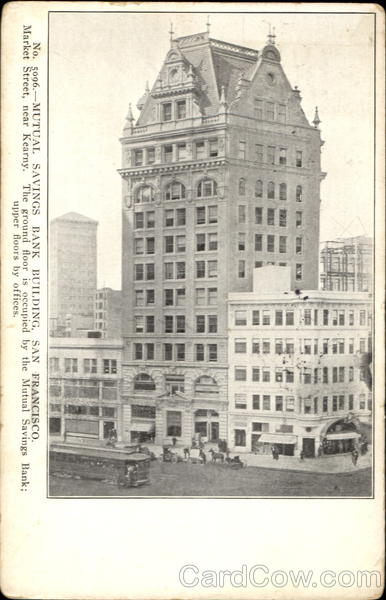 Mutual Savings Bank Building, Market Street San Francisco California