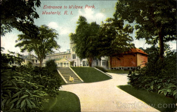 Entrance To Wilcox Park Westerly Rhode Island