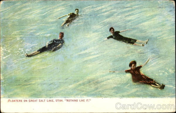 Floaters on Great Salt Lake Salt Lake City Utah