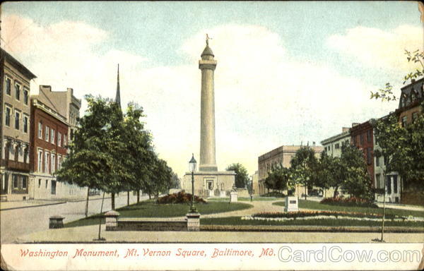 Washington Monument, Mt. Vernon Square Baltimore Maryland