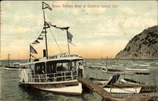 Glass Bottom Boat At California Santa Catalina Island