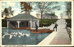 Lake Side Park Postcard