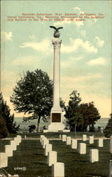 Spanish - American War Section, Arlington National Cemetery Virginia Postcard Postcard