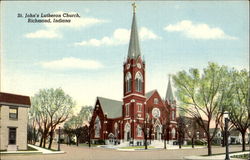 St. John's Lutheran Church Richmond, IN Postcard Postcard