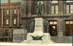 Morton Monument Indianapolis, IN Postcard Postcard