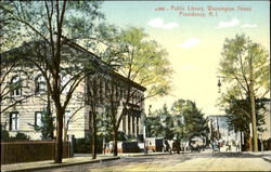Public Library, Washington Street Postcard