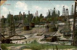 Oil Wells Postcard