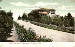 Rob't Burdette's Residence Postcard