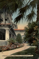 Green Hotel Grounds Postcard
