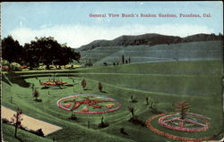 General View Busch's Sunken Garden Pasadena, CA Postcard Postcard