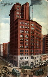 S. F. 394 Chronicle Building, Kearny and Geary Streets Postcard