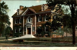 Library Fairfield, CT Postcard Postcard