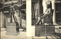 Gov. Buckingham Statue Capitol Postcard