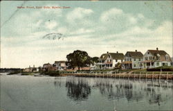 Water Front East Side Mystic, CT Postcard Postcard