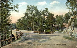 English Drive North Of Bridge, East Rock Park Postcard