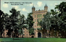 Phelp's Hall & Gateway, Yale University Postcard