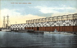 State Pier New London, CT Postcard Postcard