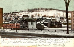 Fox Hill In Winter Rockville, CT Postcard Postcard