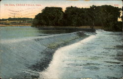 The Dam Cedar Falls, IA Postcard Postcard