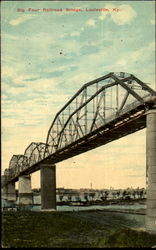 Big Four Railroad Bridge Postcard