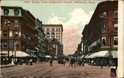 Main Street From Harrington Corner Postcard