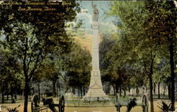 Confederate Monument, Travis Park San Antonio, TX Postcard Postcard