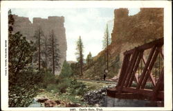 Castle Gate Scenic, UT Postcard Postcard