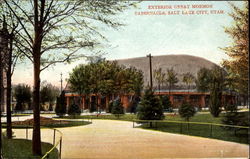 Exterior Great Mormon, Tabernacle Postcard