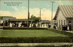 Entering The Grounds Ocean View, VA Postcard Postcard