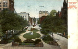 Washington Monument, Charles Street Postcard