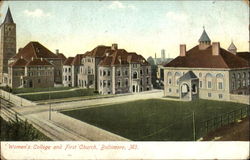 Women's College And First Church Baltimore, MD Postcard Postcard