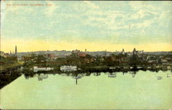 The River Front Springfield, MA Postcard Postcard
