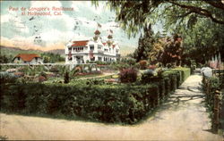 Paul De Longpre's Residence At Hollywood Postcard