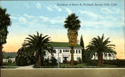 Residence of Henry B. Walthall Beverly Hills, CA Postcard Postcard