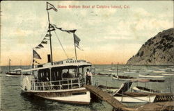Glass Bottom Boat At California Postcard