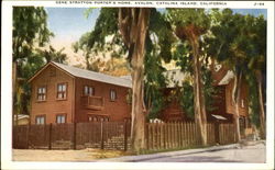 Gene Stratton Porter's Home Santa Catalina Island, CA Postcard Postcard