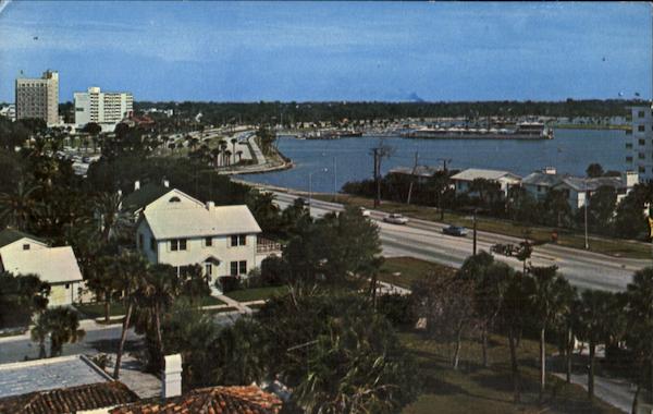 View Of Bayfront Drive And Marina Mar Sarasota Florida