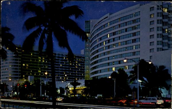 Luxurious Hotels Line Miami Beach Florida
