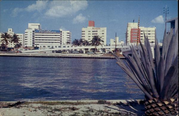 View Of A Segment Of The Famous Miami Beach Hotel Row Florida