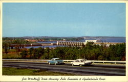 Jim Woodruff Dam Scenic, FL Postcard Postcard