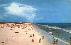 Miles Of Sugar-White Sand Meet The Azure-Blue Waters Postcard