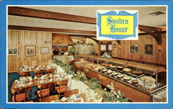 Sweden House Smorgasbord Postcard