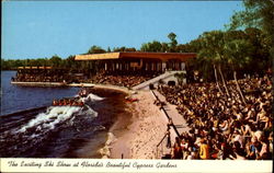 The Exciting Ski Show At Florida's Beautiful Cypress Gardens Postcard