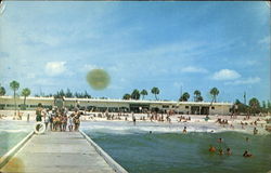 The Manatee County Public Beach Bradenton, FL Postcard Postcard