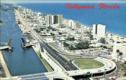 Sun And Fun-Filled Hollywood Beach Florida Postcard Postcard